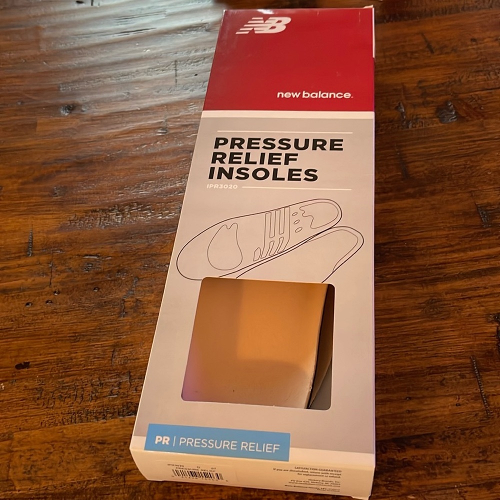 Pressure Relief Insoles Men’s Size 7/7.5 Women’s Size 8.5/9